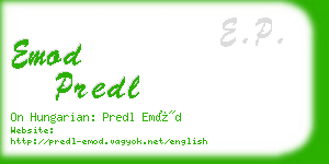 emod predl business card